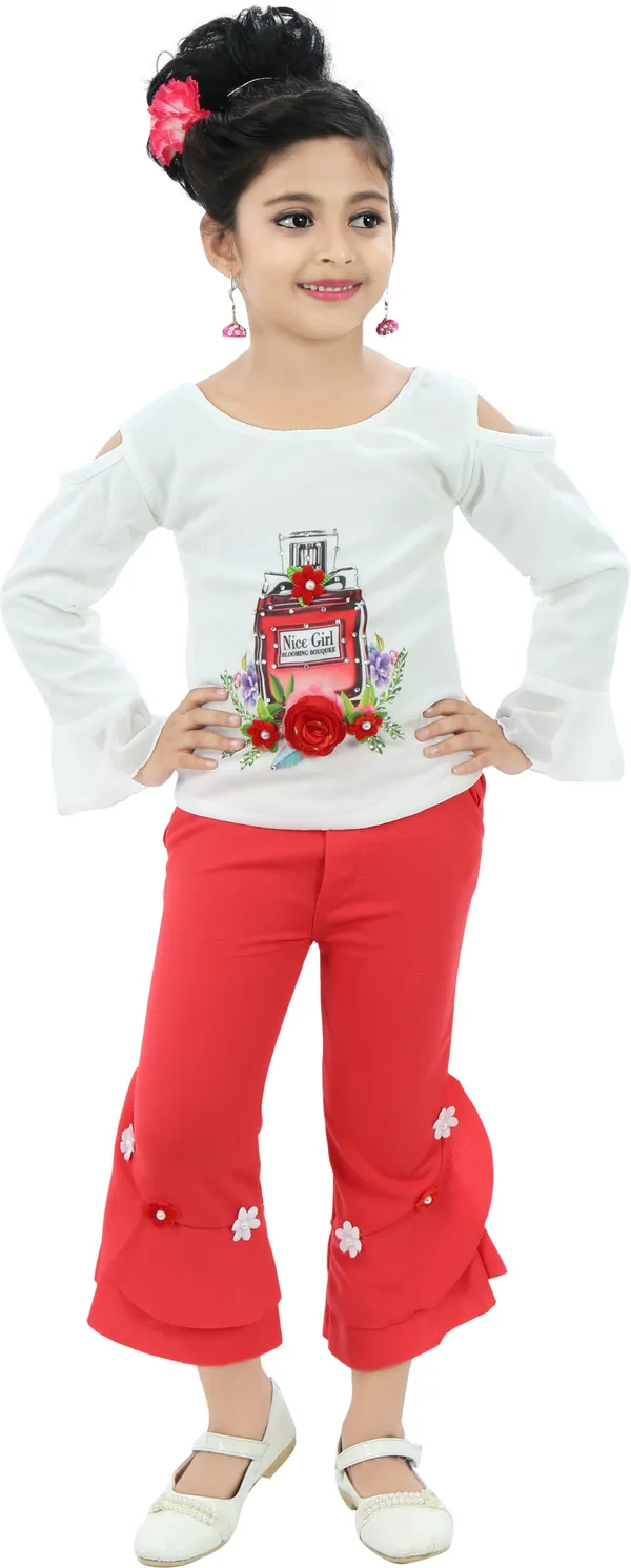 Red__Girls_Casual_Capri_T-shirt_(Red)