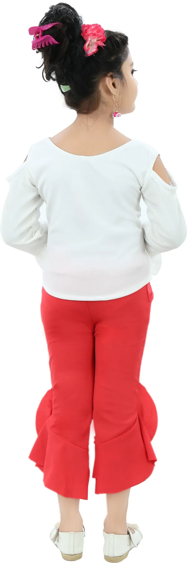 Red__Girls_Casual_Capri_T-shirt_(Red)