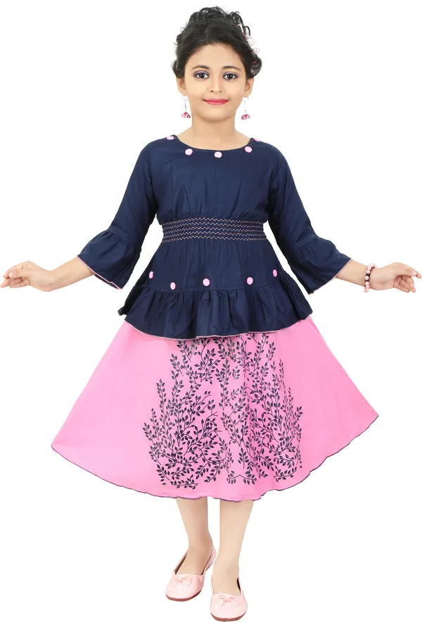 Pink__Girls_Party_Wear_Festive_Skirt_Top_(Pink)