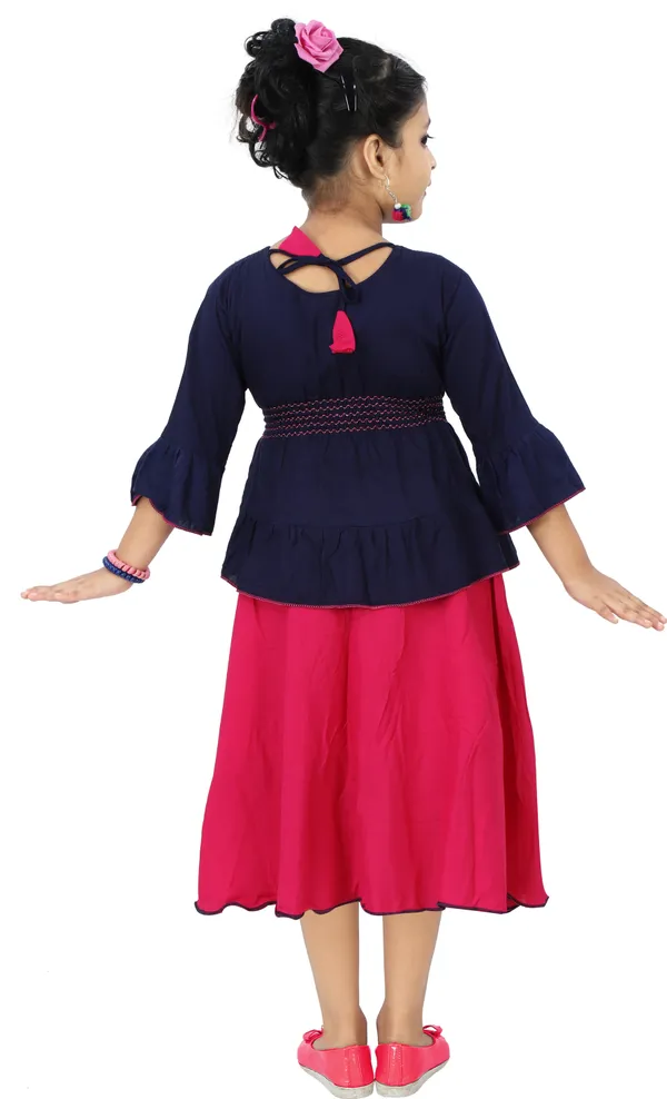 Pink__Girls_Party_Wear_Festive_Skirt_Top_(Pink)