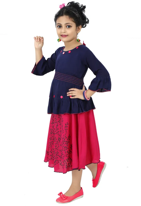 Pink__Girls_Party_Wear_Festive_Skirt_Top_(Pink)