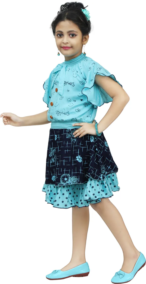 Blue__Girls_Party_Wear_Festive_Skirt_Top_(Blue)