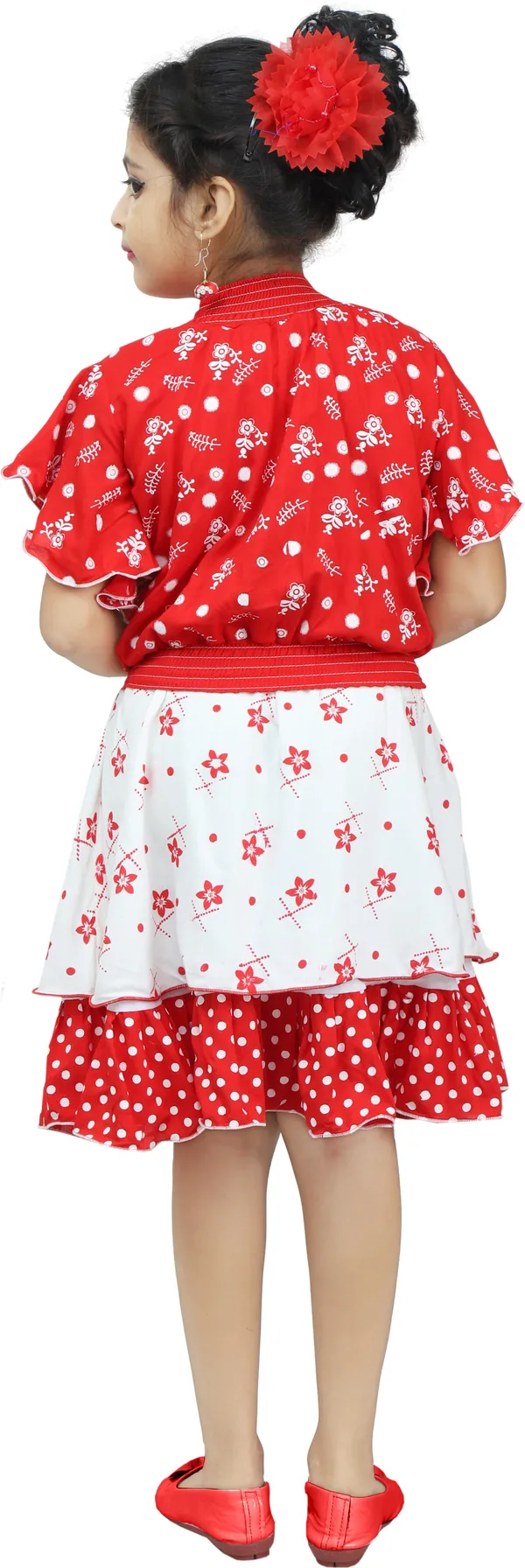 Red__Girls_Party_Wear_Festive_Skirt_Top_(Red)