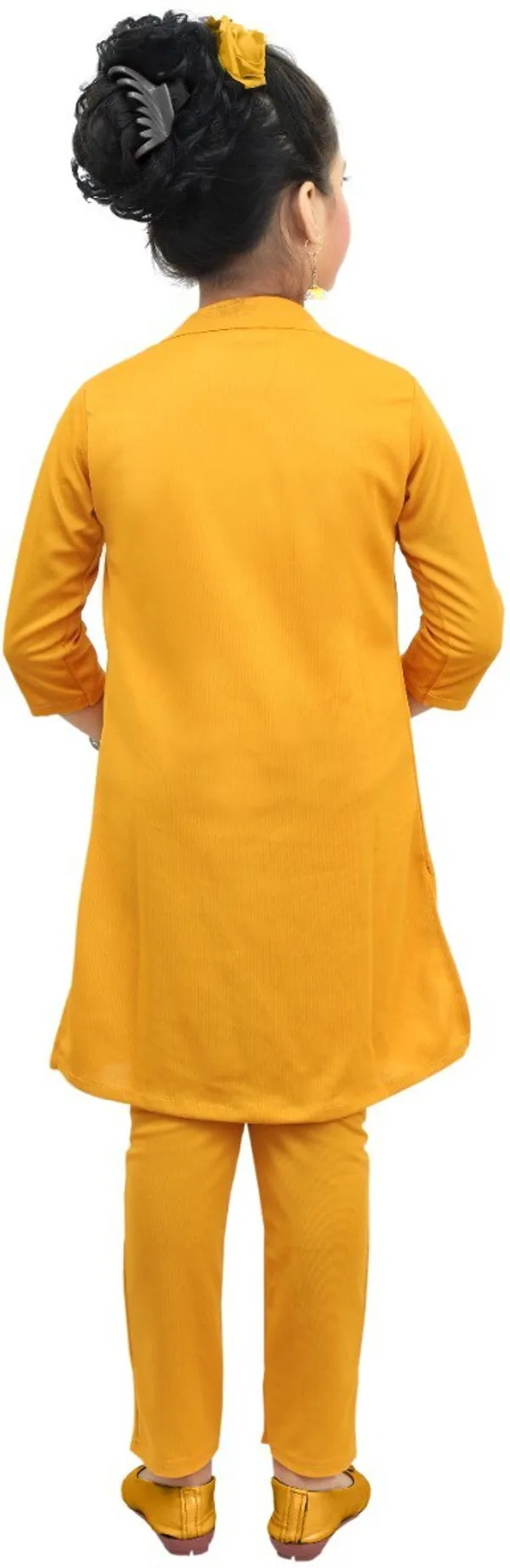 Yellow__Girls_Party_Wear_Festive_T-shirt_Trouser,_Jacket_(Yellow)