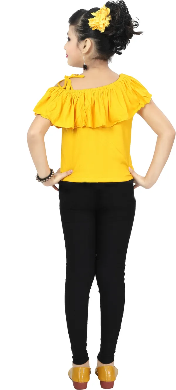Yellow__Girls_Party_Wear_Festive_Top_Trouser_(Yellow)