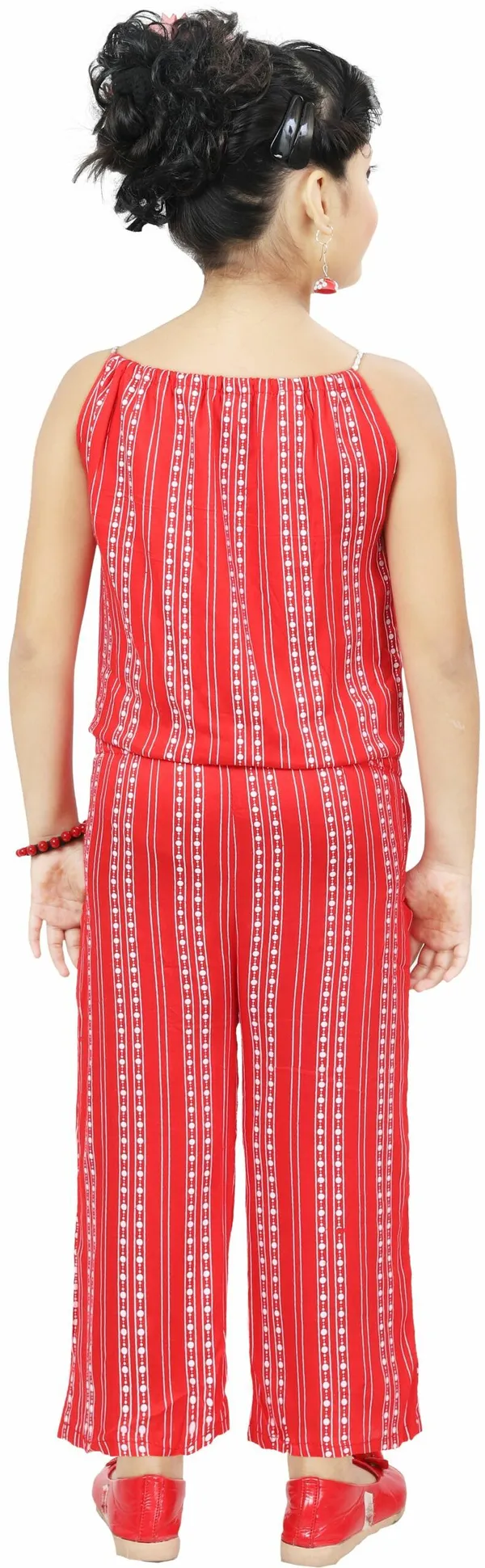 Red__Geometric_Print_Girls_Jumpsuit