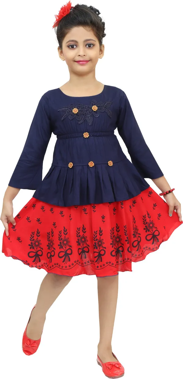 Red__Girls_Casual_Top_Skirt_(Red)