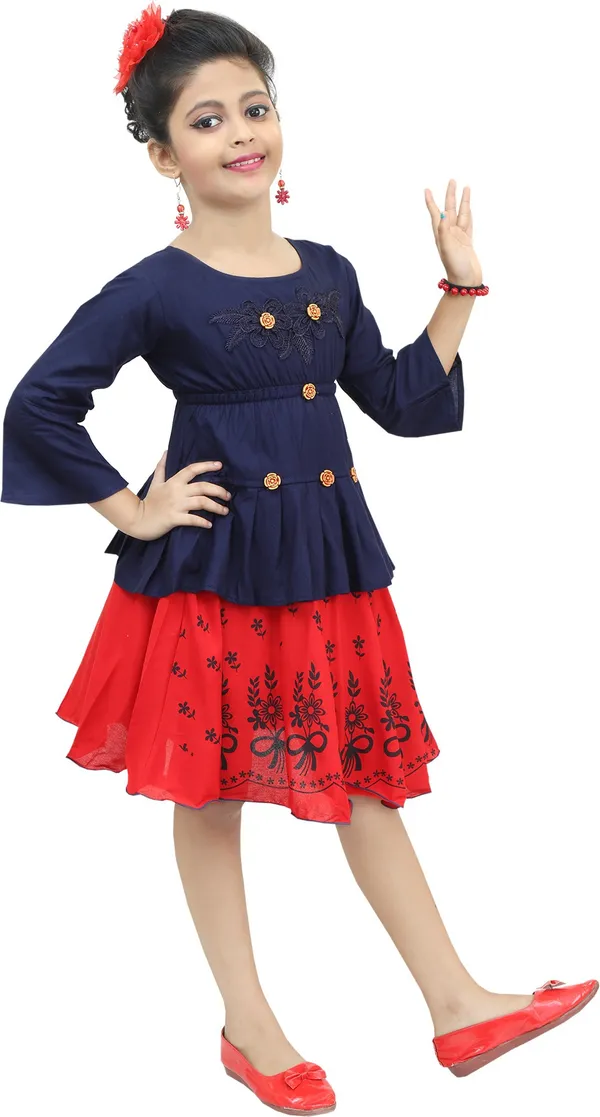 Red__Girls_Casual_Top_Skirt_(Red)