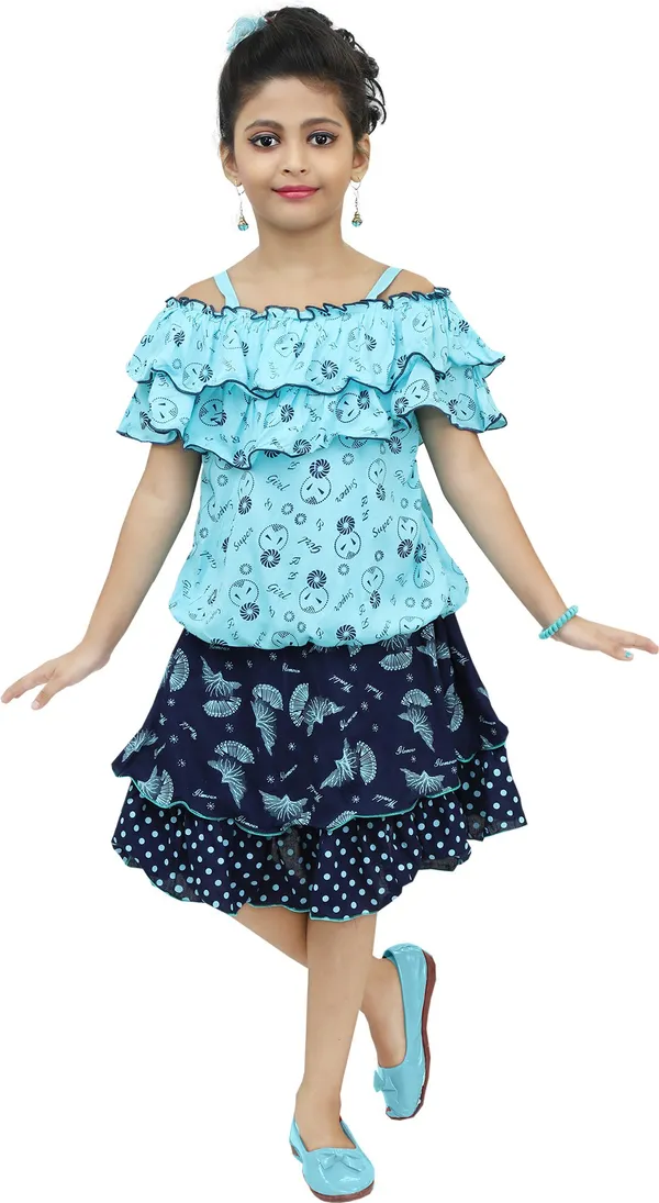 Light_Blue__Girls_Party_Wear_Festive_Top_Skirt_(Light_Blue)