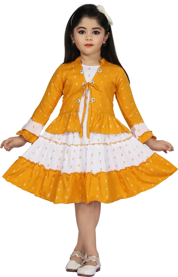Yellow__Girls_Party_Wear_Festive_Top_Skirt_(Yellow)