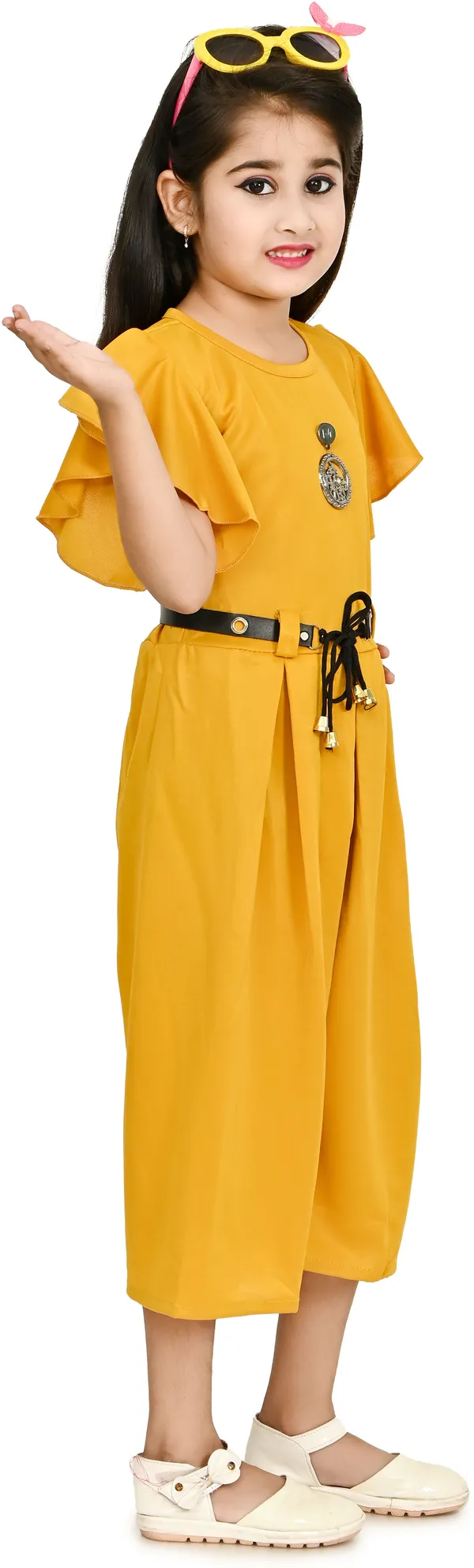 Yellow__Solid_Girls_Jumpsuit
