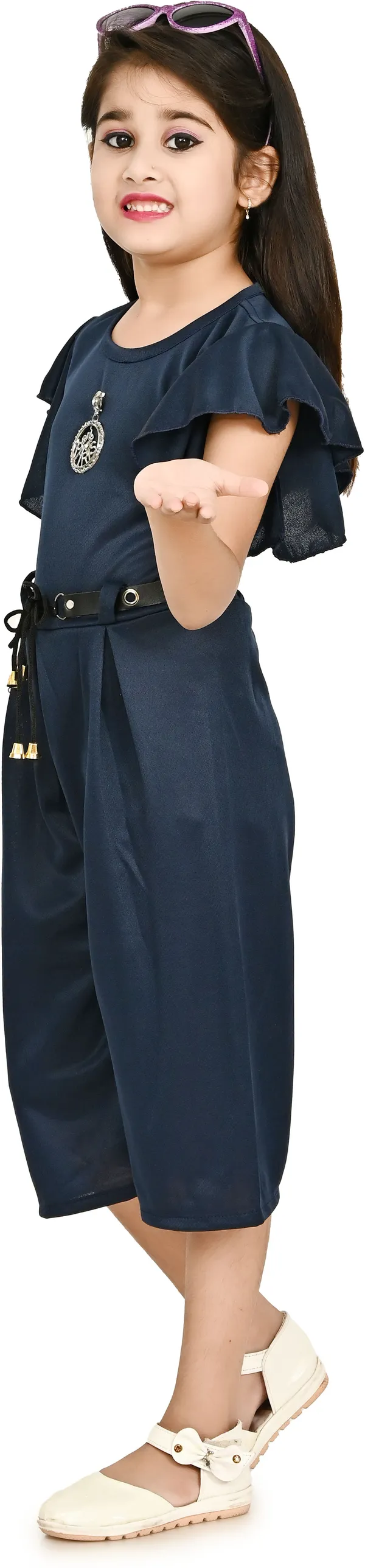 Dark_Blue__Solid_Girls_Jumpsuit