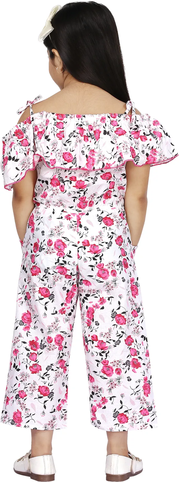 Pink__Floral_Print_Girls_Jumpsuit