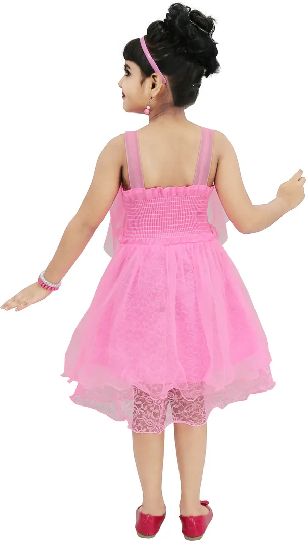 Pink_Sleeveless_Girls_Midi/Knee_Length_Casual_Dress_(Pink,_Sleeveless)