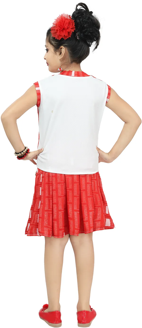 Red_Sleeveless_Girls_Midi/Knee_Length_Party_Dress_(Red,_Sleeveless)
