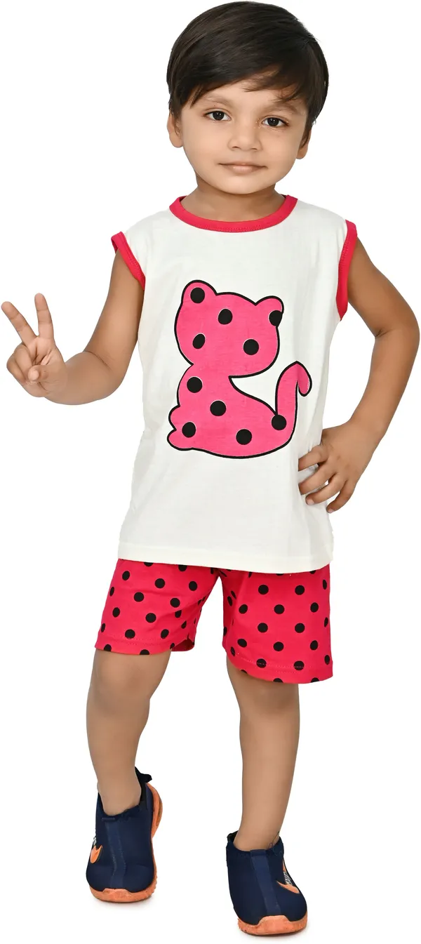 Pink__Baby_Boys_Casual_T-shirt_Shorts_(Pink)