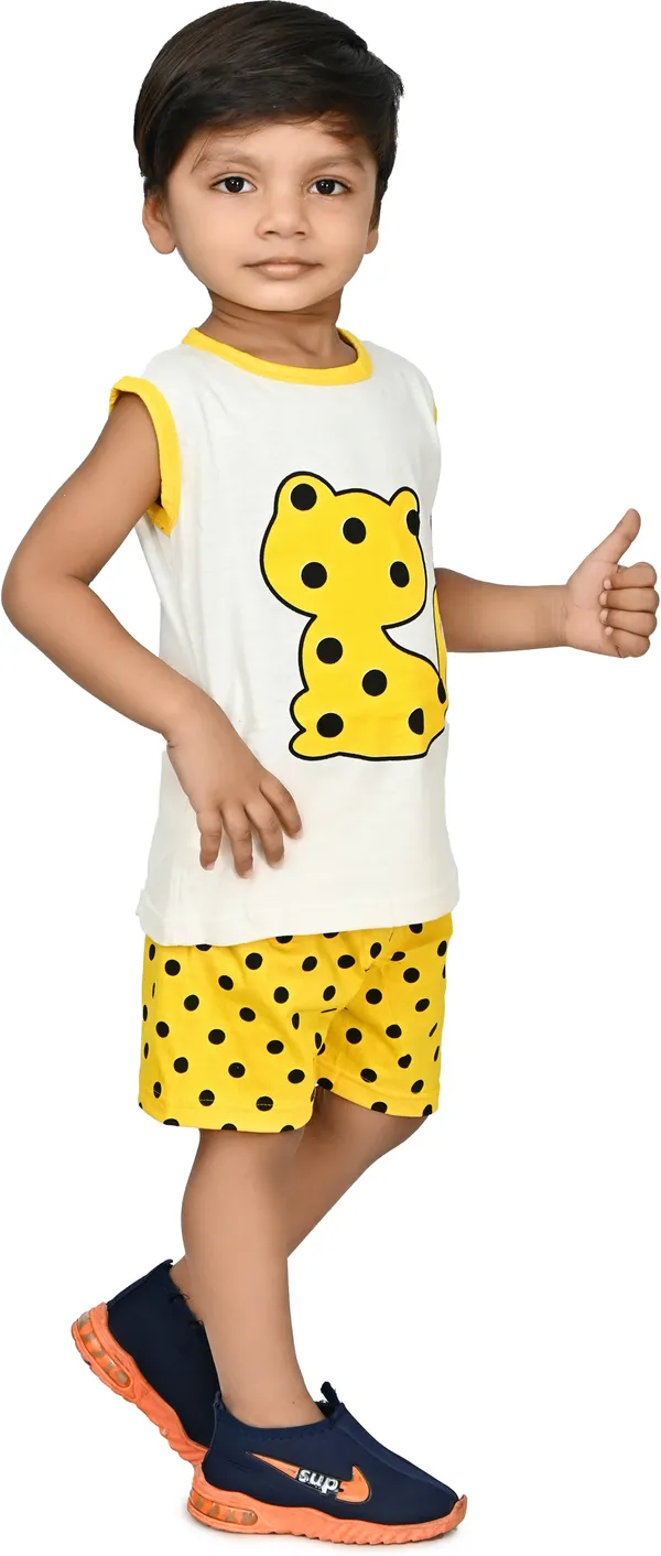 Yellow__Baby_Boys_Casual_T-shirt_Shorts_(Yellow)