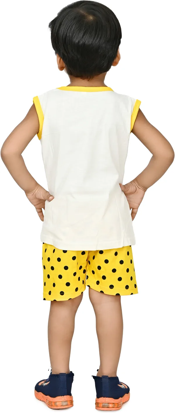 Yellow__Baby_Boys_Casual_T-shirt_Shorts_(Yellow)