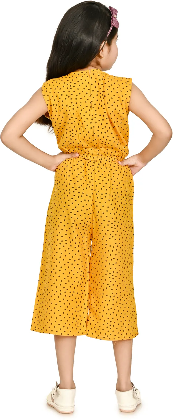 Yellow__Polka_Print_Girls_Jumpsuit