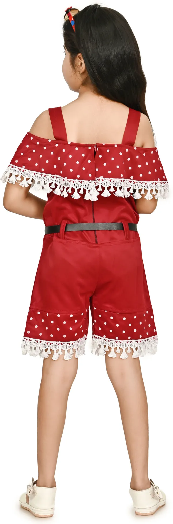 Maroon__Polka_Print_Girls_Jumpsuit