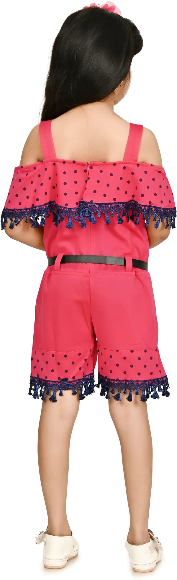 Pink__Polka_Print_Girls_Jumpsuit