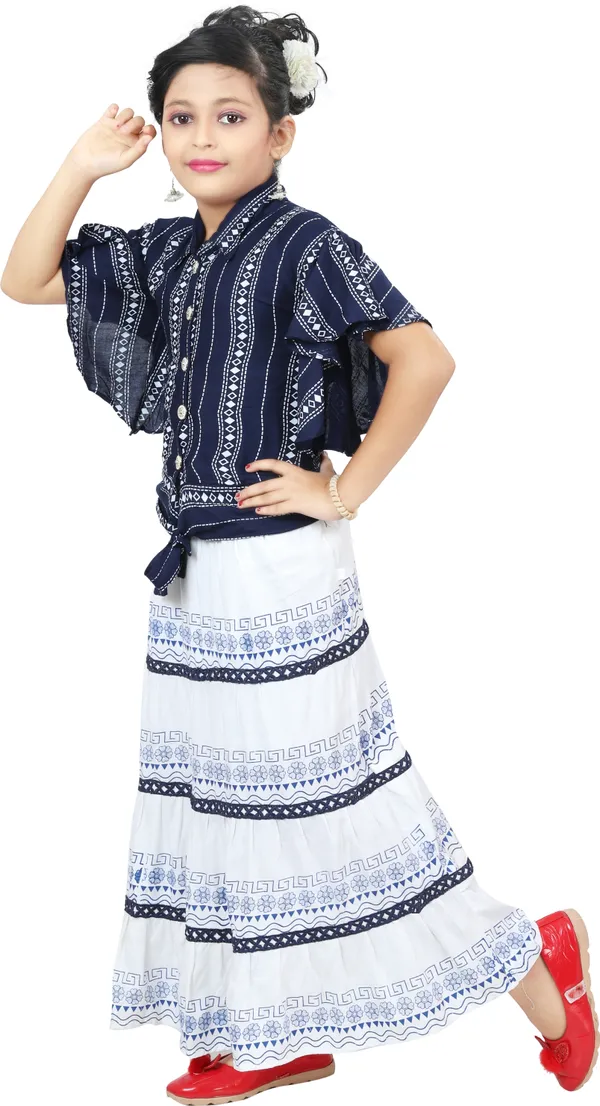 Blue__Girls_Party_Wear_Festive_Top_Skirt_(Blue)