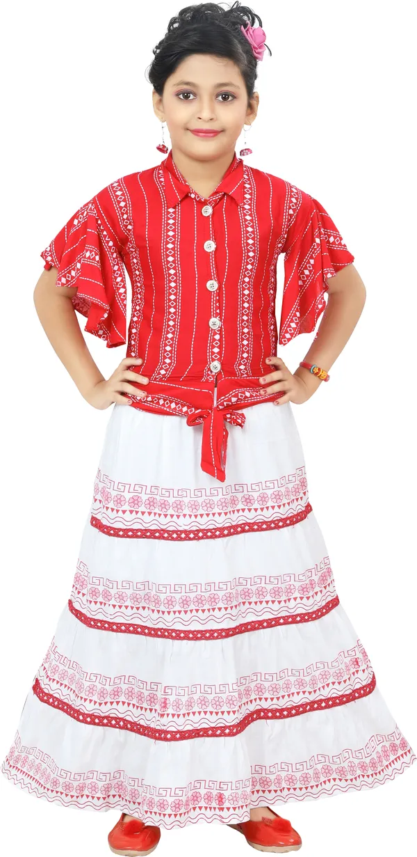 Red__Girls_Party_Wear_Festive_Top_Skirt_(Red)