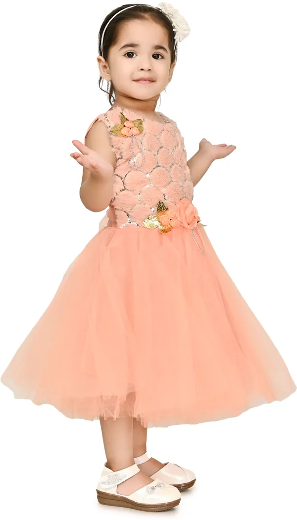 Beige_Sleeveless_Girls_Below_Knee_Party_Dress_(Beige,_Sleeveless)