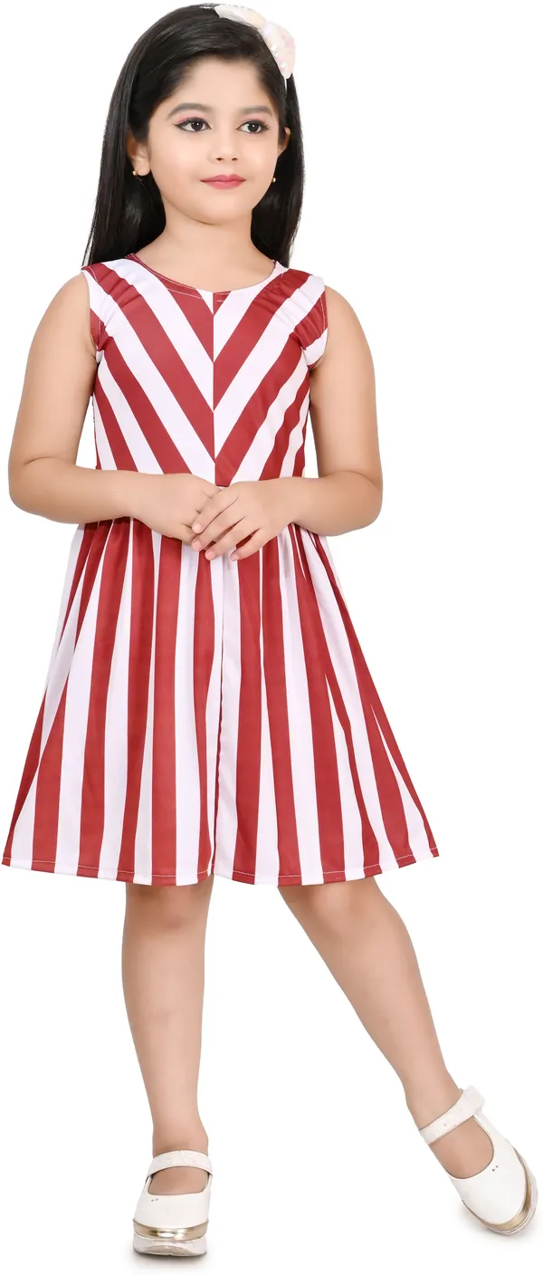 Maroon_Sleeveless_Girls_Midi/Knee_Length_Casual_Dress_(Maroon,_Sleeveless)