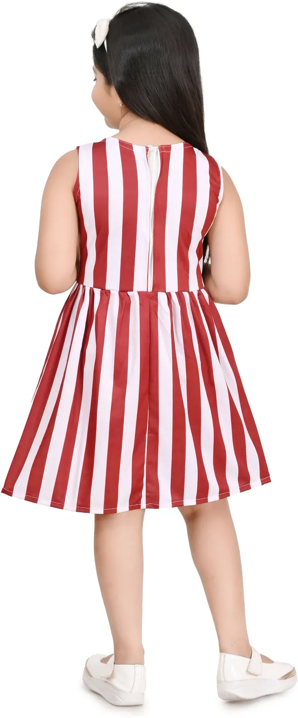Maroon_Sleeveless_Girls_Midi/Knee_Length_Casual_Dress_(Maroon,_Sleeveless)