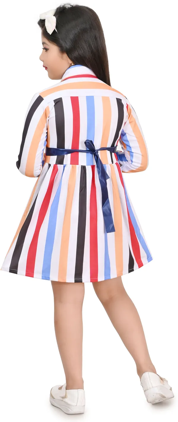 Multicolor_Full_Sleeve_Girls_Midi/Knee_Length_Casual_Dress_(Multicolor,_Full_Sleeve)