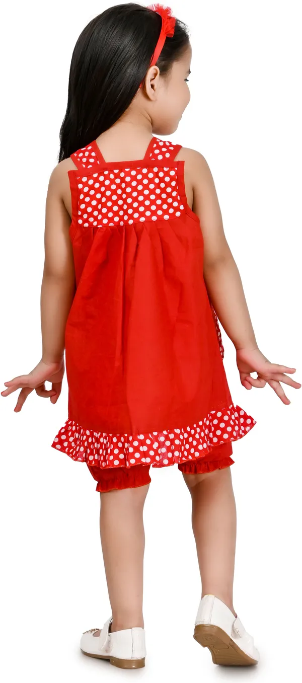 Red__Girls_Party_Wear_Festive_Top_Shorts_(Red)