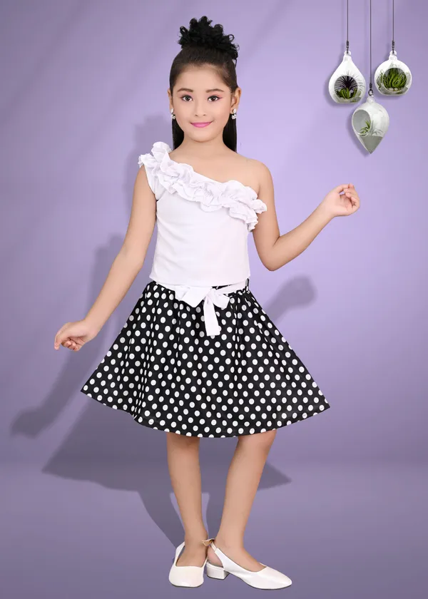 White__Girls_Party_Wear_Festive_Top_Skirt_(White)
