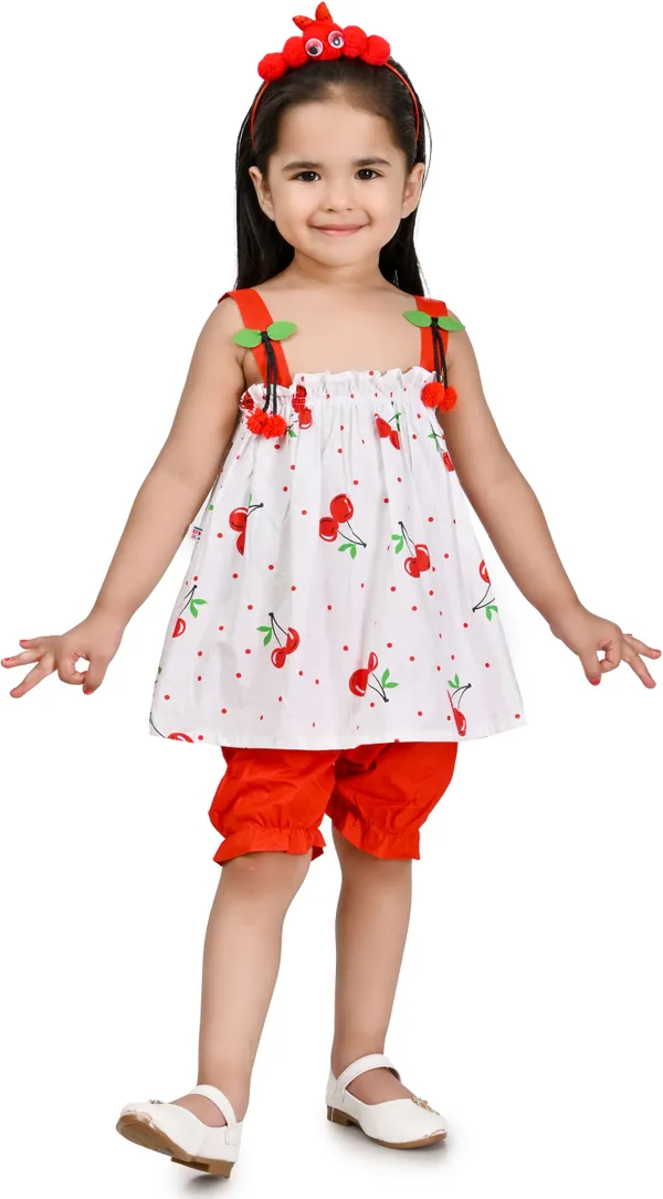 White__Girls_Party_Wear_Festive_Top_Shorts_(White)