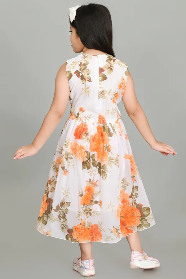 Orange_Sleeveless_Girls_Calf_Length_Casual_Dress_(Orange,_Sleeveless)