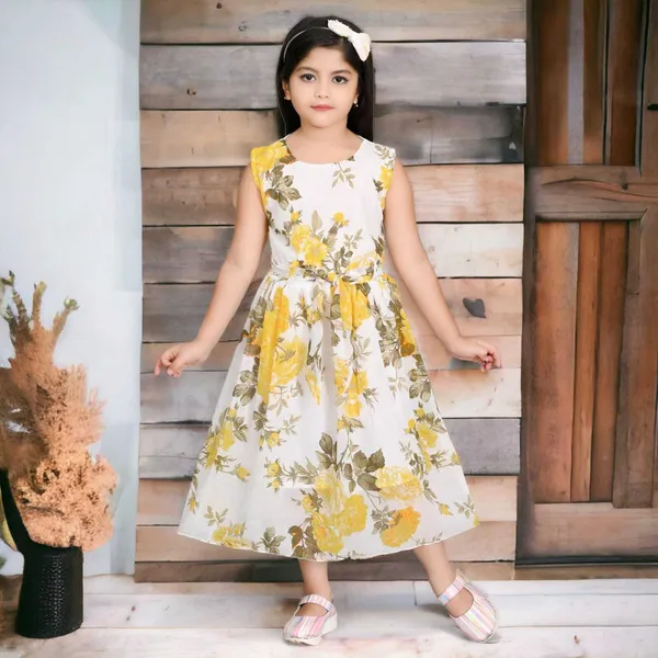 Yellow_Sleeveless_Girls_Below_Knee_Casual_Dress_(Yellow,_Sleeveless)