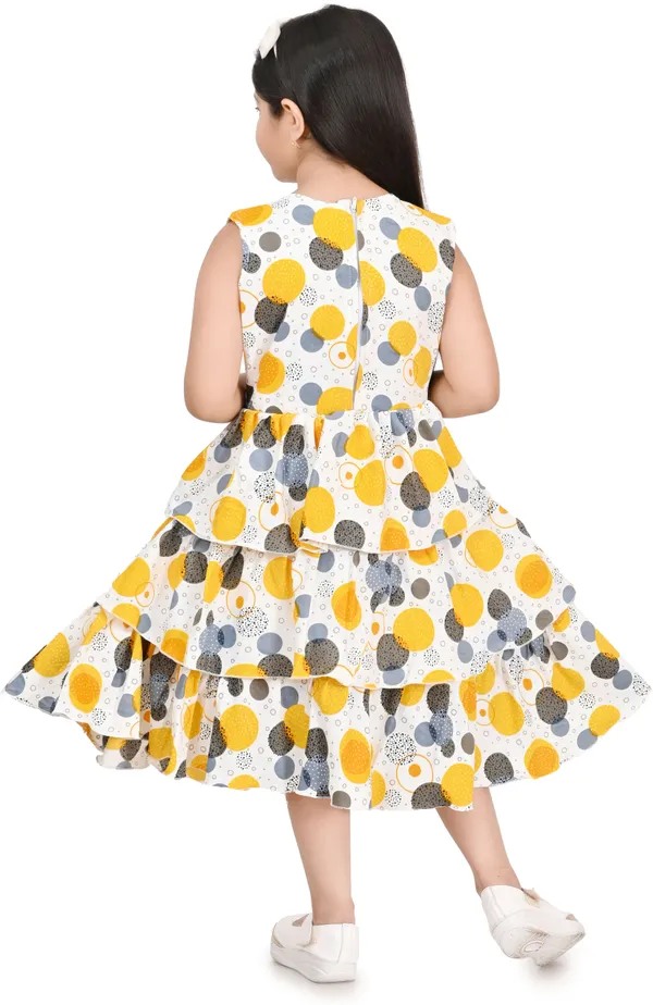 Yellow_Sleeveless_Girls_Midi/Knee_Length_Party_Dress_(Yellow,_Sleeveless)