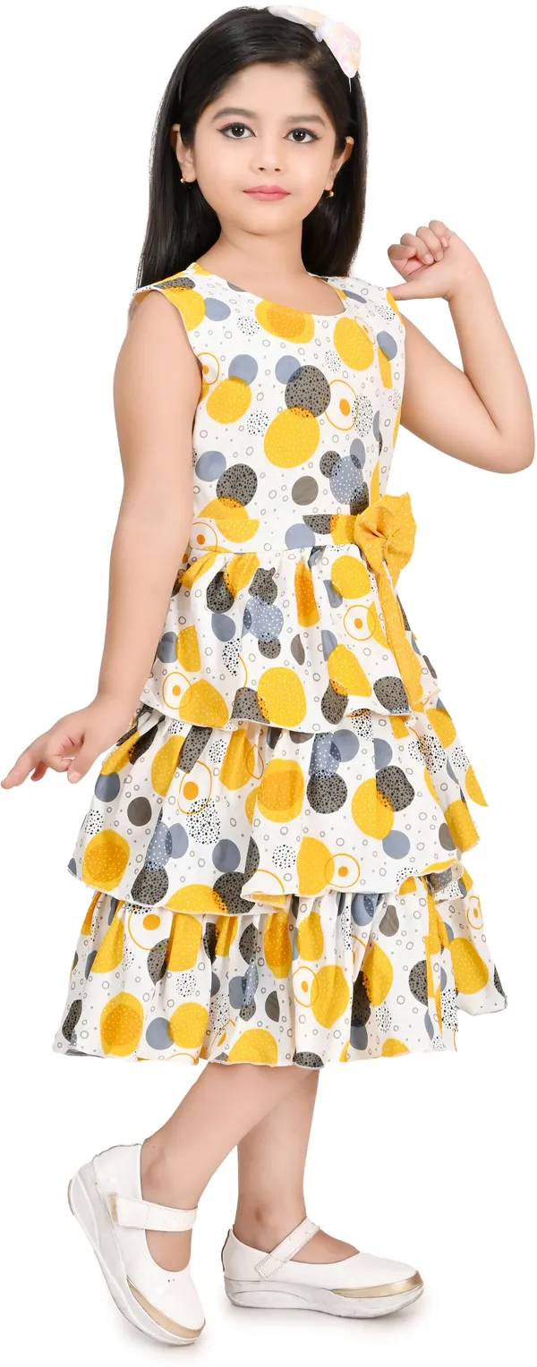Yellow_Sleeveless_Girls_Midi/Knee_Length_Party_Dress_(Yellow,_Sleeveless)