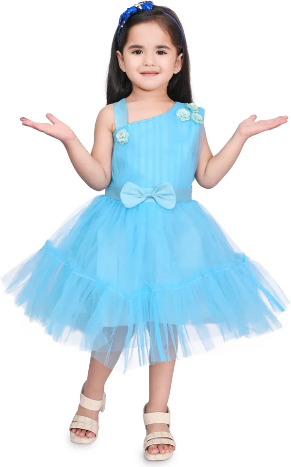 Blue_Sleeveless_Baby_Girls_Midi/Knee_Length_Party_Dress_(Blue,_Sleeveless)