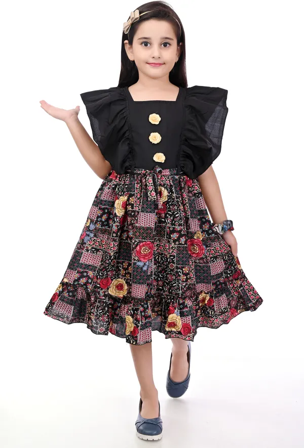 Black_Sleeveless_Girls_Midi/Knee_Length_Party_Dress_(Black,_Sleeveless)