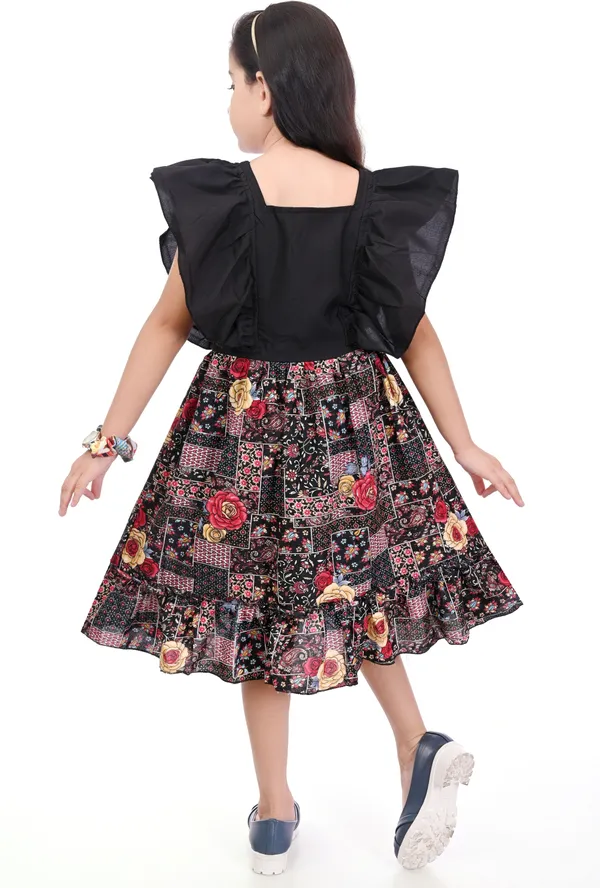 Black_Sleeveless_Girls_Midi/Knee_Length_Party_Dress_(Black,_Sleeveless)
