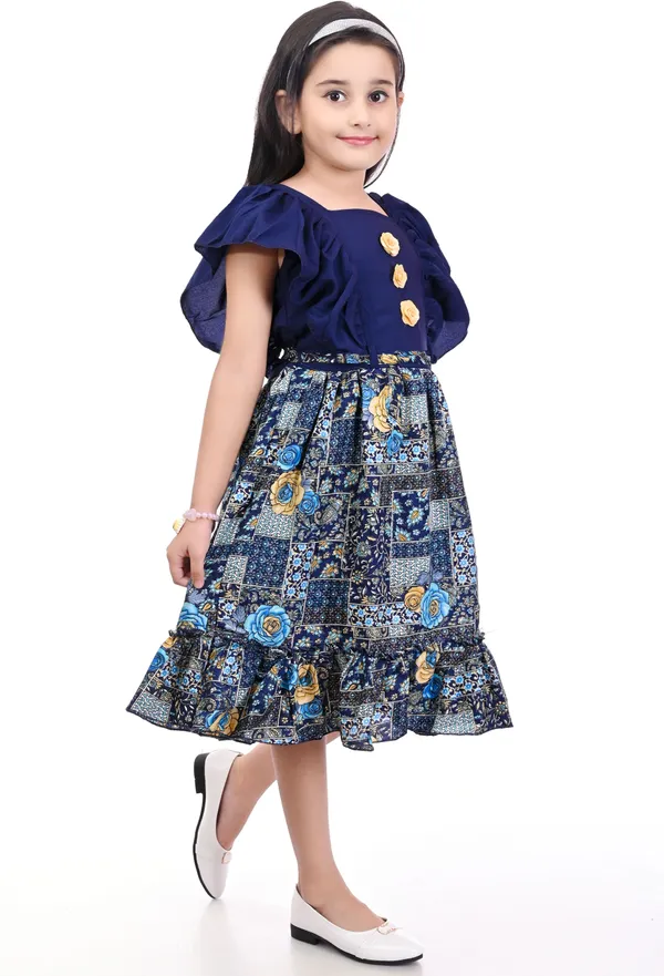 Blue_Sleeveless_Girls_Midi/Knee_Length_Party_Dress_(Blue,_Sleeveless)