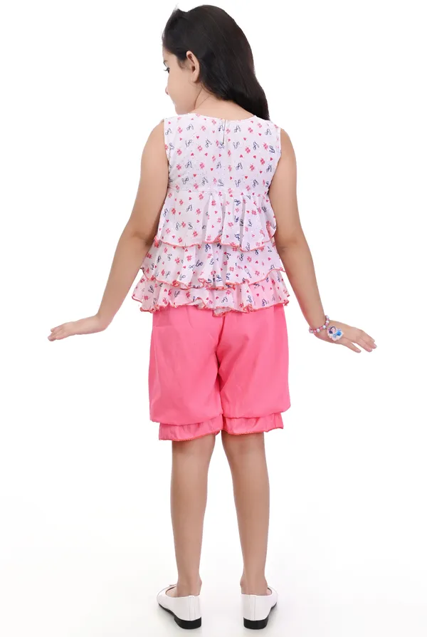 Pink__Girls_Party_Wear_Festive_Top_Shorts_(Pink)