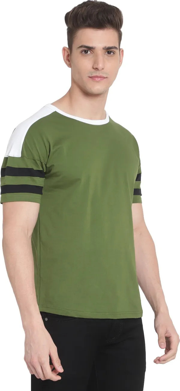 Green__Solid_Men_Round_Neck_Green_T-Shirt
