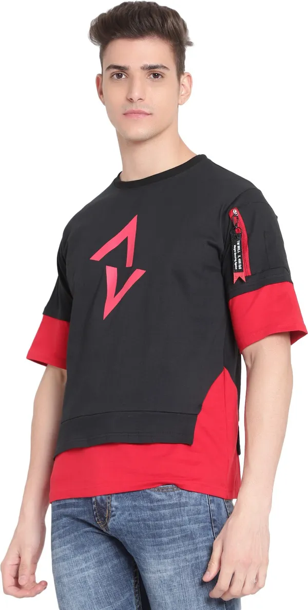 Red__Printed_Men_Round_Neck_Red_T-Shirt