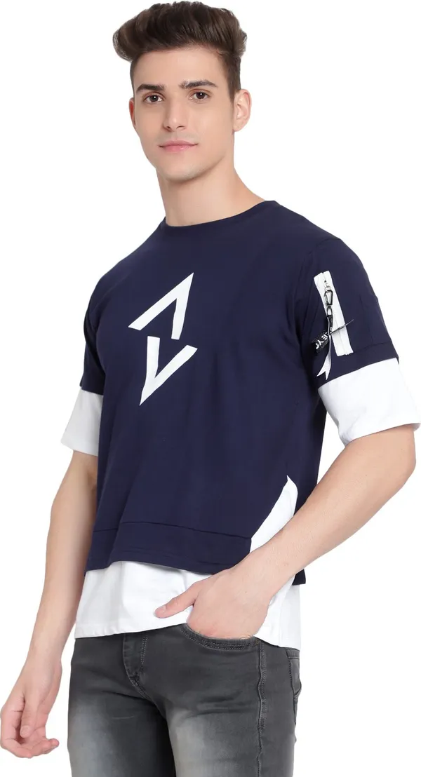 Navy_Blue__Printed_Men_Round_Neck_Navy_Blue_T-Shirt