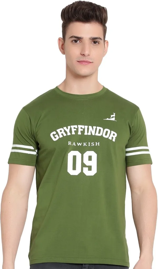 Light_Green__Typography_Men_Round_Neck_Light_Green_T-Shirt