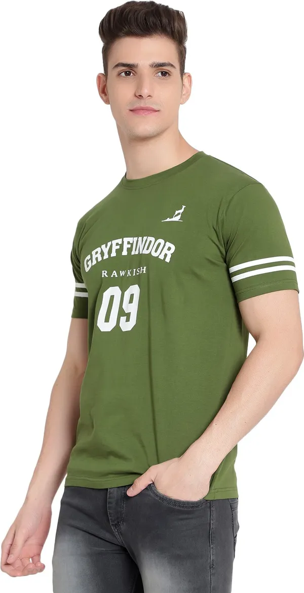 Light_Green__Typography_Men_Round_Neck_Light_Green_T-Shirt