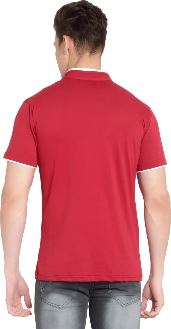 Maroon__Solid_Men_Mandarin_Collar_Maroon_T-Shirt