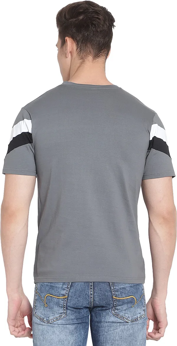 Grey__Colorblock_Men_Round_Neck_Grey_T-Shirt